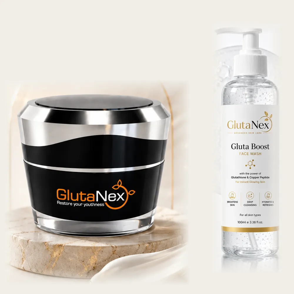 GlutaNex Glow Duo: Night Cream + Face Wash